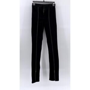 ZARA Women's Black Split Hem Skinny Jeans SZ 0